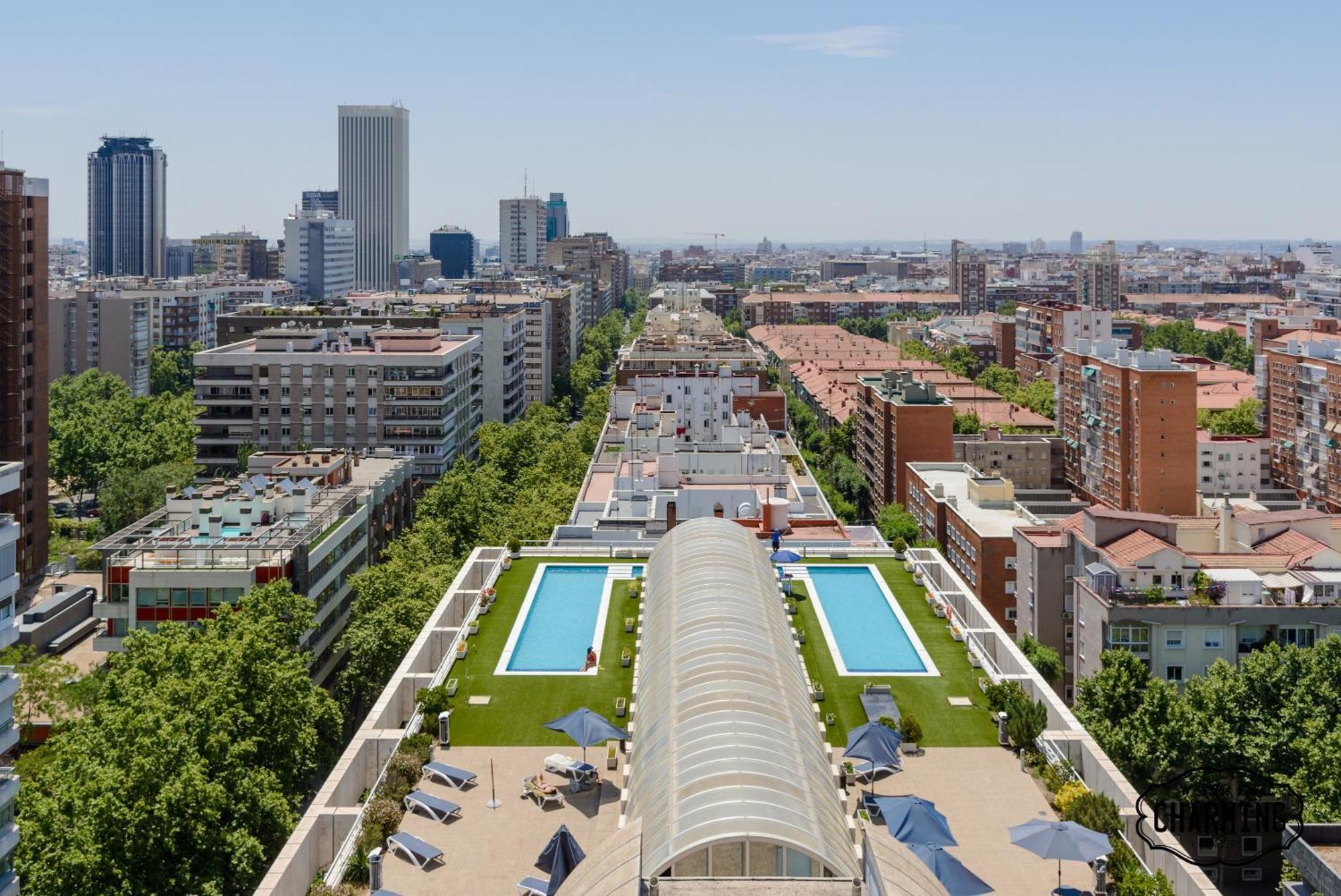 Charming Eurobuilding 2 Terrace Exclusive - Plaza De Parking Apartment Madrid Exterior photo